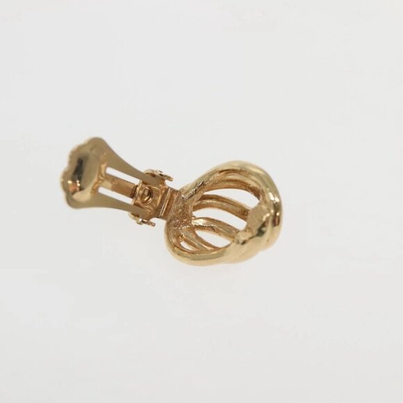 Christian Dior Earring Metal Gold Auth 142049 - Picture 8 of 9